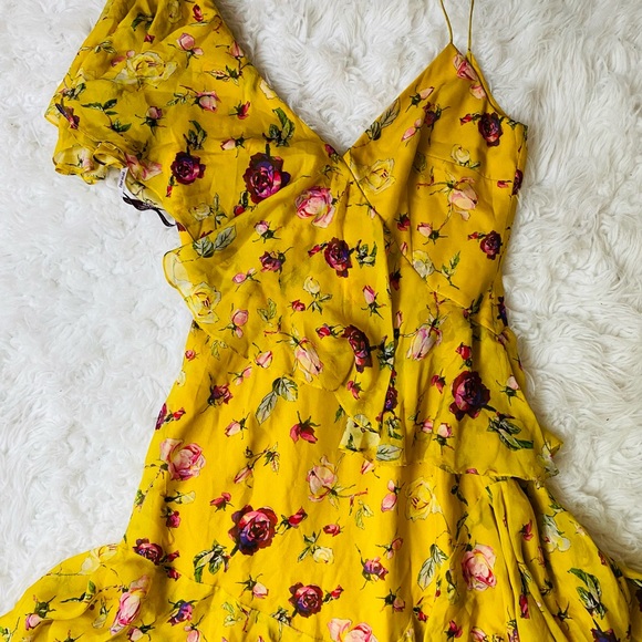 FLOR ET AL Melissa Rosebud Tiered Ruffle Gown 6 - Picture 4 of 16